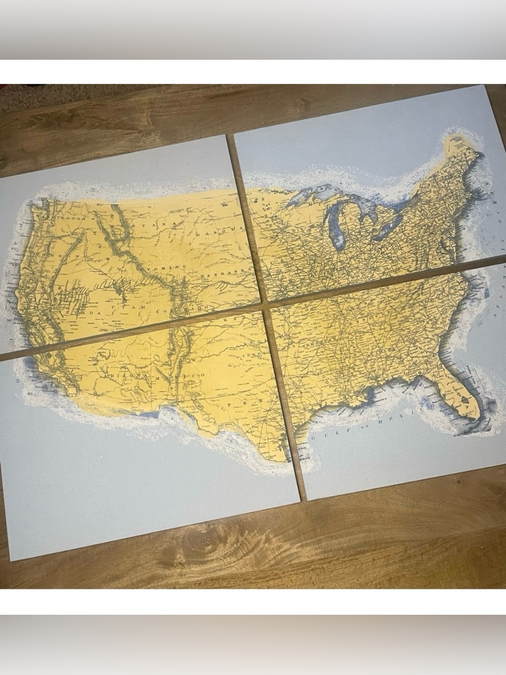 Pottery Barn 📍US Pin Board USA Map Wall Art